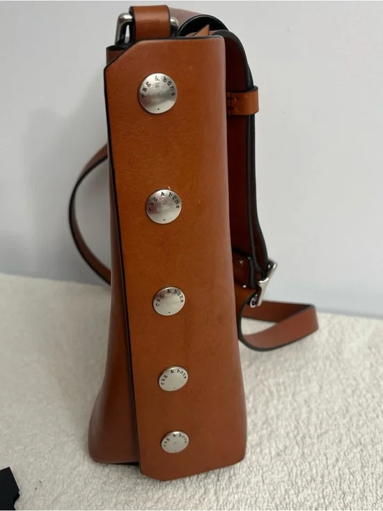 Rag & Bone Atlas Bucket Tan Leather Bag - Picture 7 of 16